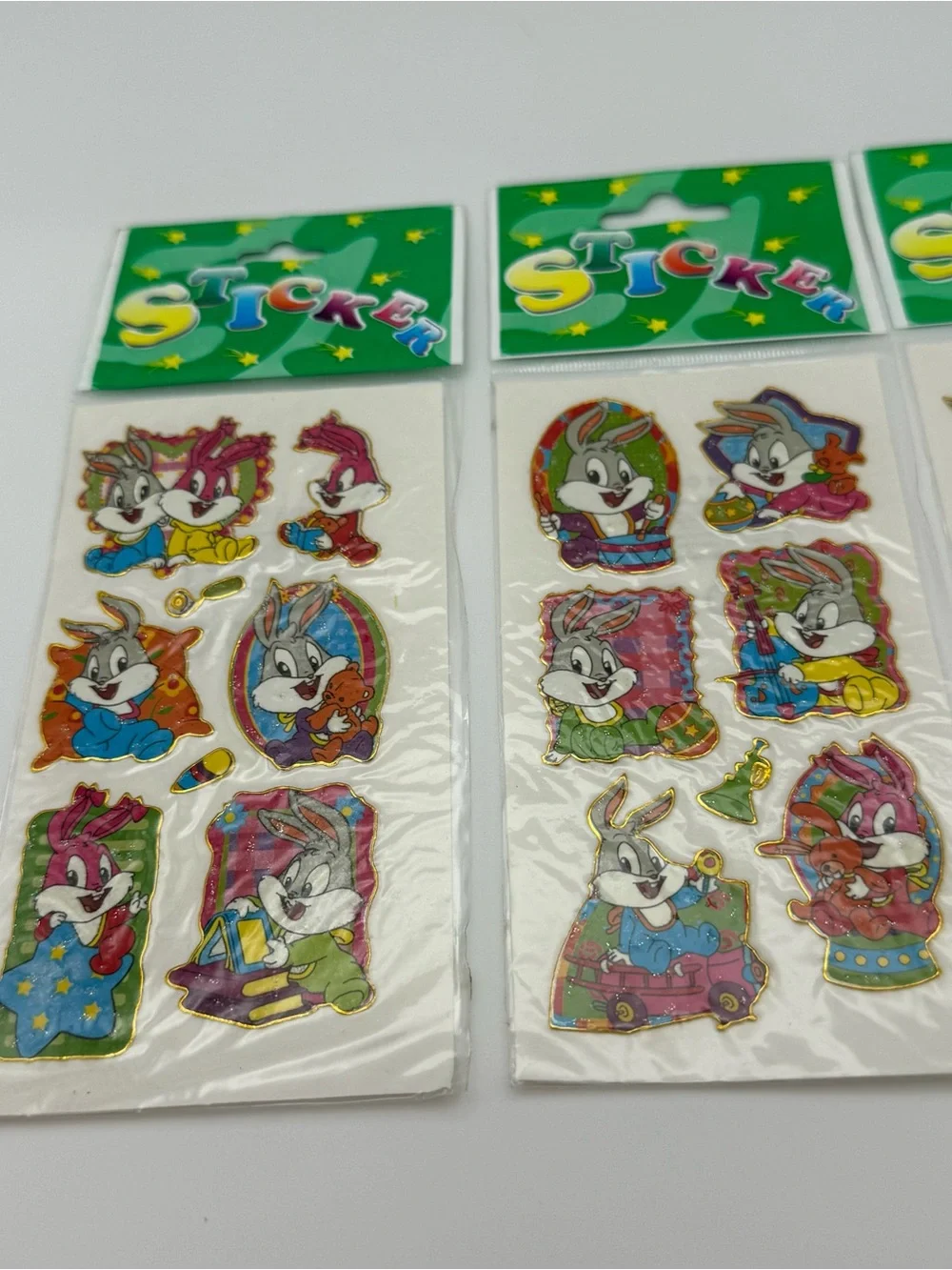 Vintage Cute Disney Bunny Sticker Sheets - Multicolor
